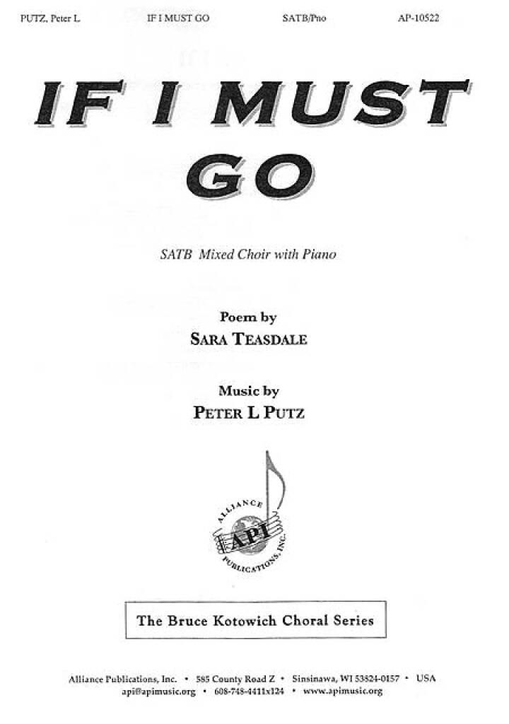 If I Must Go